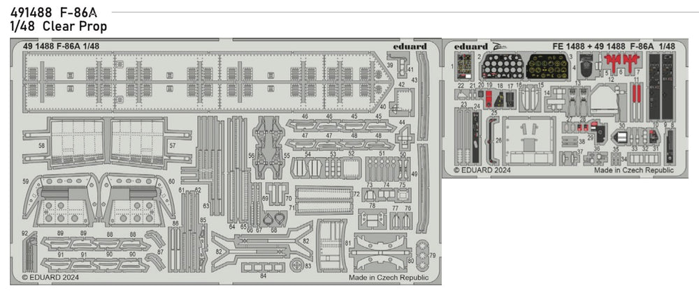 Eduard ED491488 North-American F-86A Sabre 1:48