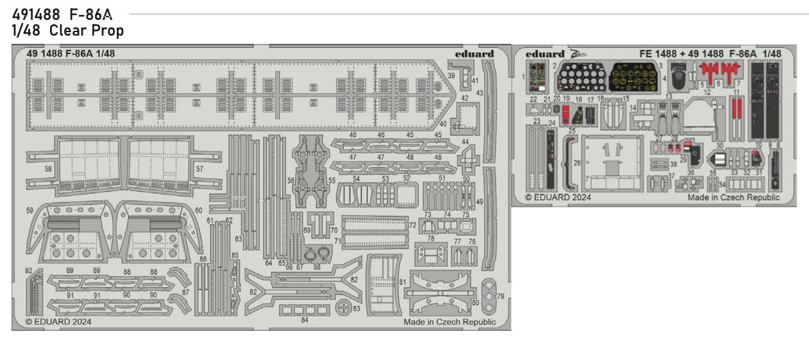 Eduard ED491488 North-American F-86A Sabre 1:48