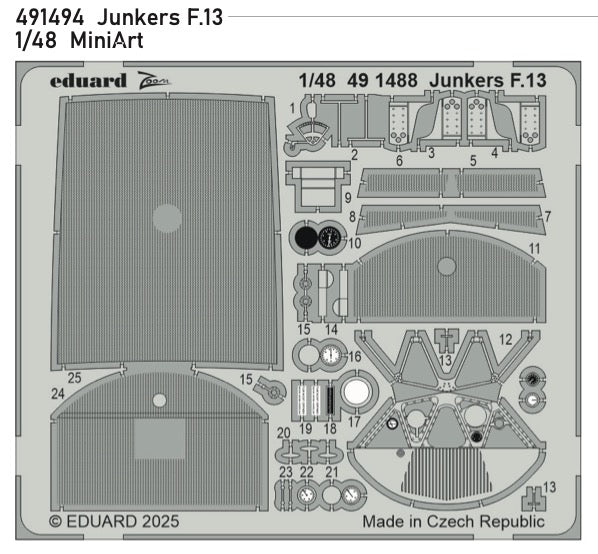 Eduard ED491494 Junkers F.13 1:48