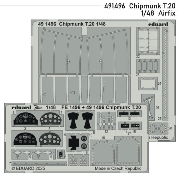 Eduard ED491496 de Havilland Chipmunk T.20 1:48