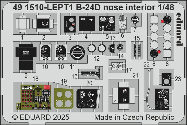 Eduard ED491510 Consolidated B-24D Liberator nose interior 1:48