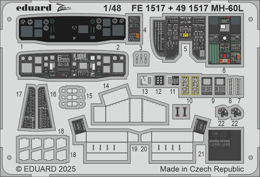 Eduard ED491517 Sikorsky MH-60L Black Hawk 1:48