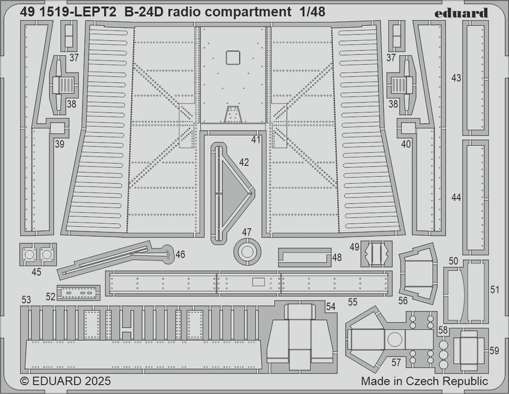 Eduard ED491519 Consolidated B-24D Liberator radio compartment 1:48