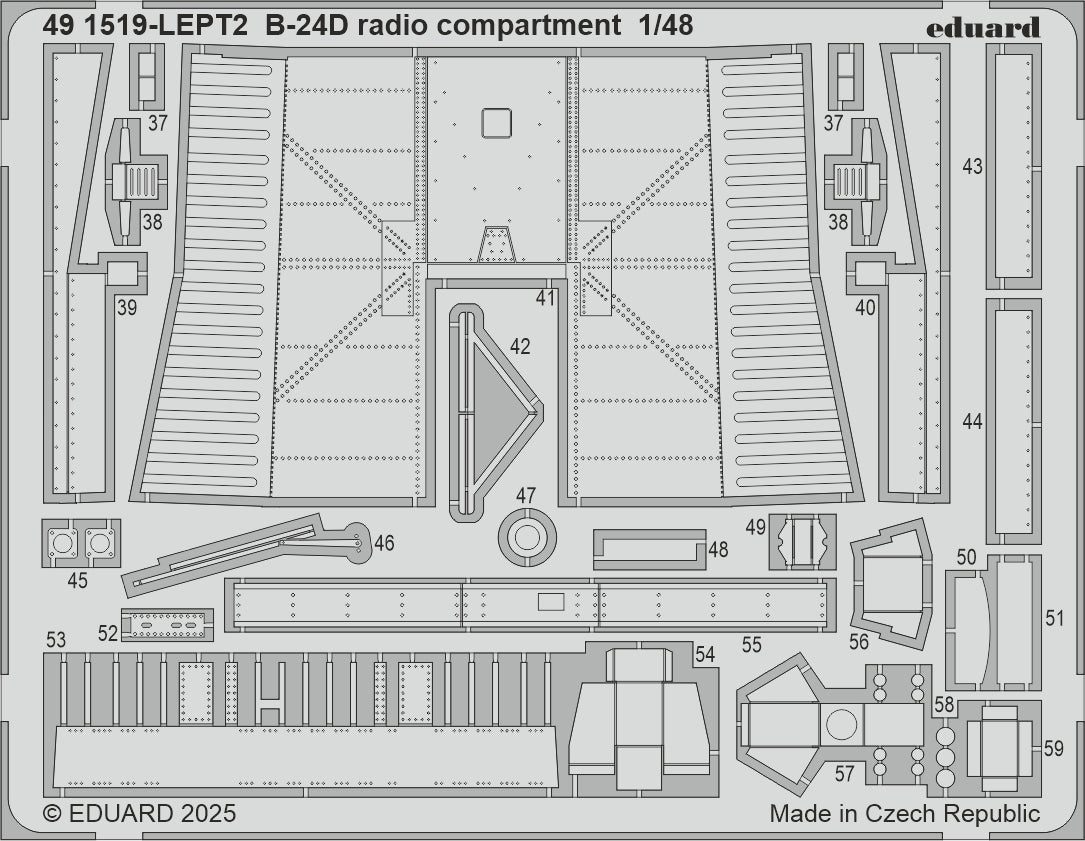 Eduard ED491519 Consolidated B-24D Liberator radio compartment 1:48