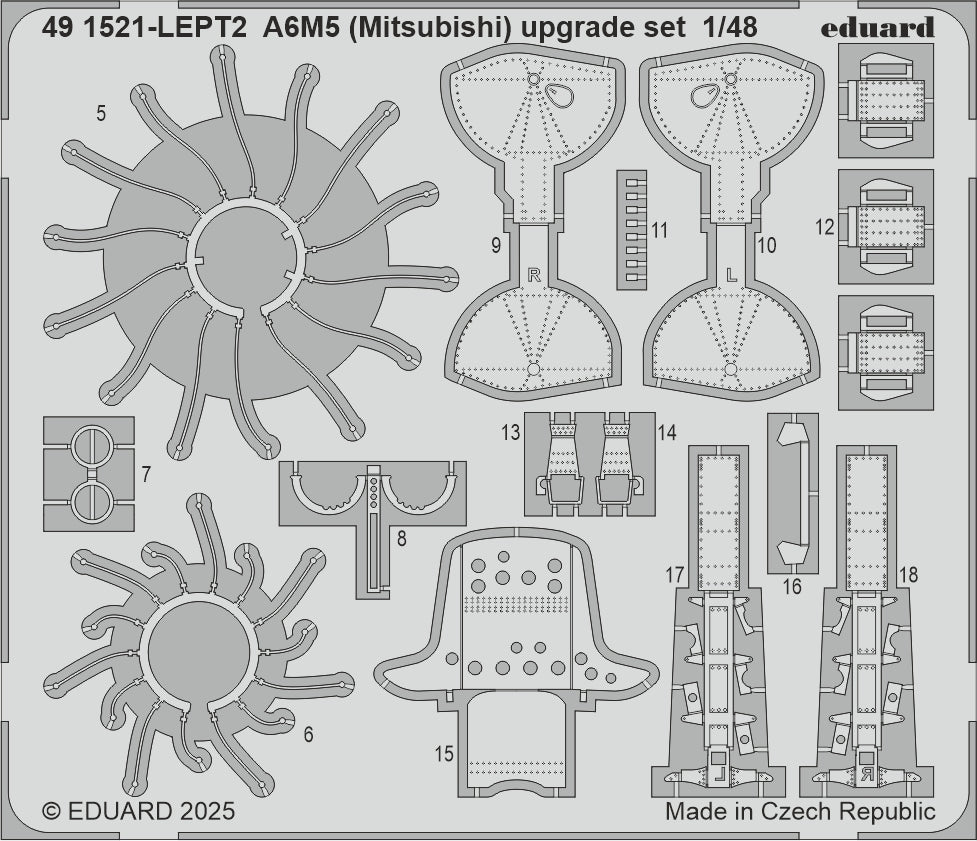 Eduard ED491521 1:48 Mitsubishi A6M5 Zero