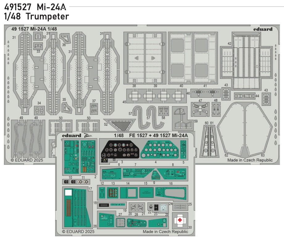 Eduard ED491527 MiL Mi-24A 1:48