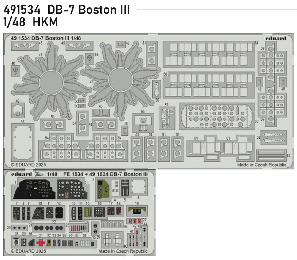 Eduard ED491534 Douglas Boston III/US DB-7B 1:48