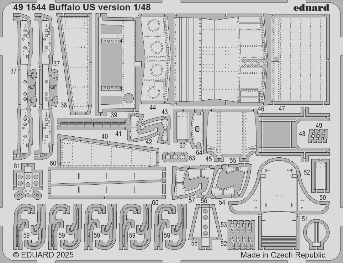 Eduard ED491544 Brewster F2A-2 Buffalo US version 1:48