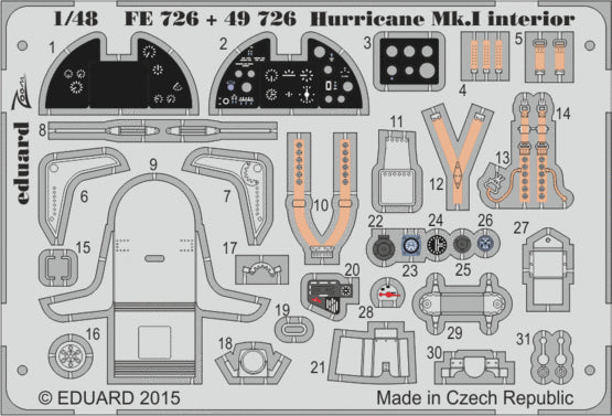 Eduard ED49726 1:48 Hawker Hurricane Mk.I S.A