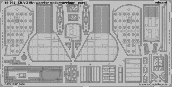 Eduard ED49762 1:48 Douglas EKA-3B Skywarrior undercarriage