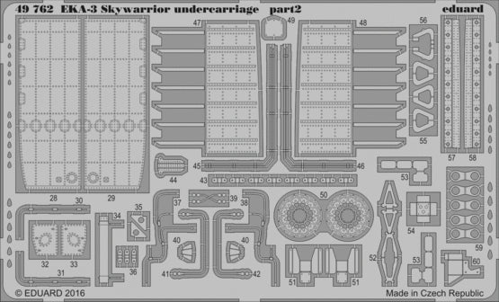 Eduard ED49762 1:48 Douglas EKA-3B Skywarrior undercarriage
