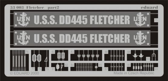 Eduard ED53003 1:350 USS Fletcher DD445 detail set