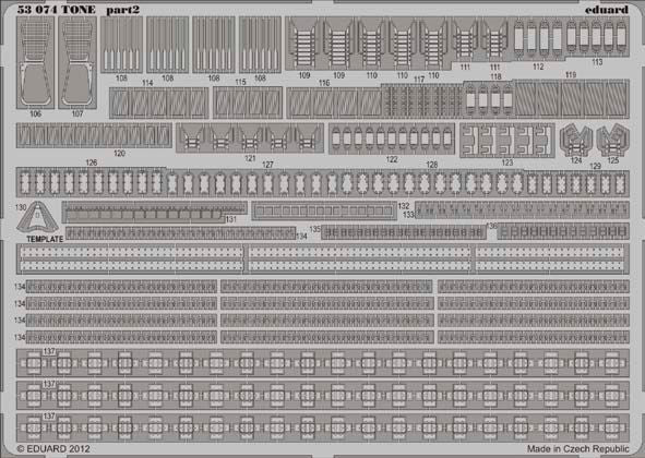 Eduard ED53074 1:350 IJN Tone Japanese Heavy Cruiser