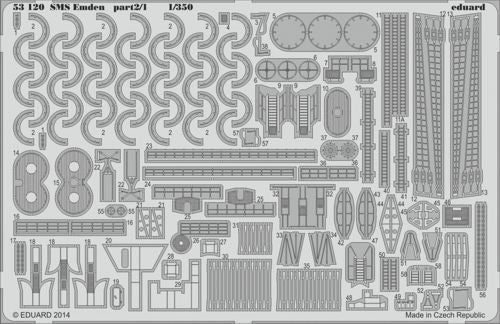 Eduard ED53120 1:350 SMS Emden part 2