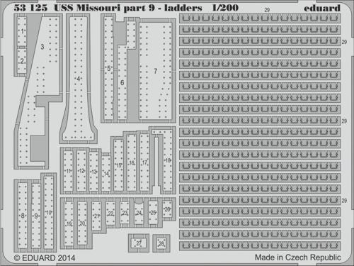 Eduard ED53125 1:200 USS Missouri BB-63 part 9