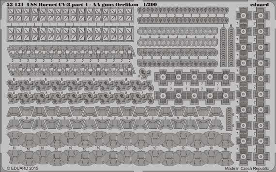 Eduard ED53131 1:200 USS Hornet CV-8 part 4