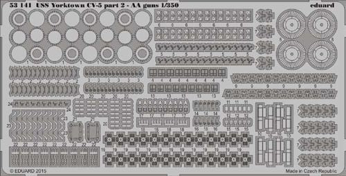 Eduard ED53141 1:350 USS Yorktown CV-5 part 2 AA guns