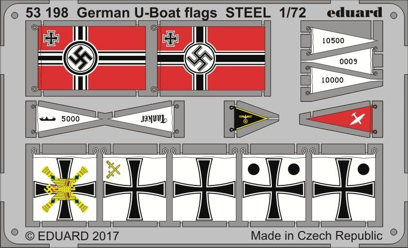 Eduard ED53198 1:72 U-Boot U-IXC flags STEEL