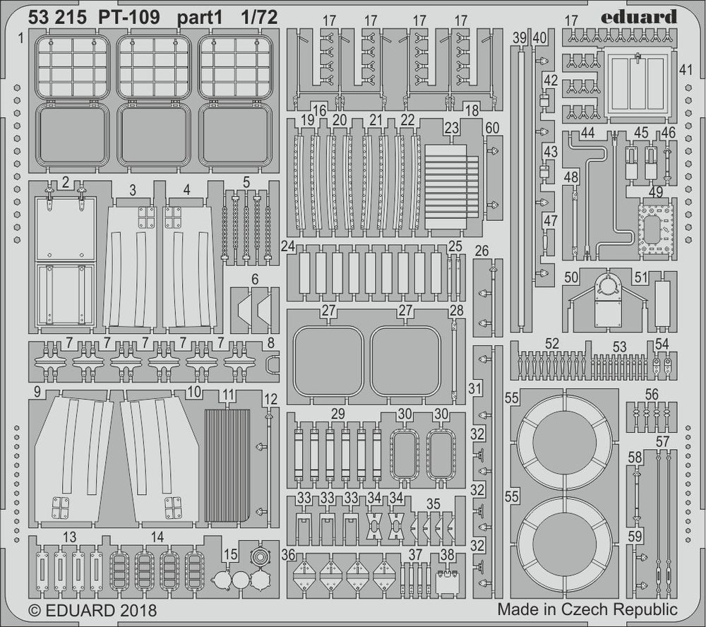 Eduard ED53215 1:72 PT109 Patrol Torpedo Boat