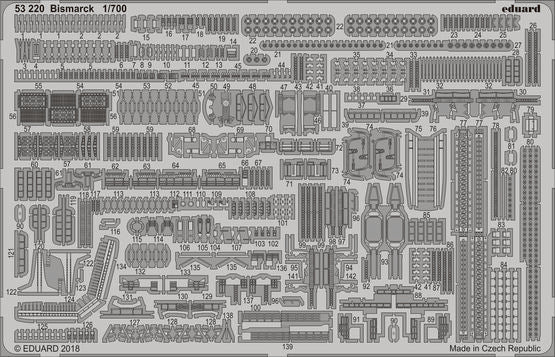 Eduard ED53220 1:700 Battleship Bismarck