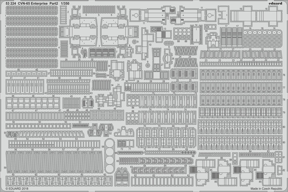 Eduard ED53224 1:350 USS Enterprise CVN-65 pt.2 aircraft detailing set