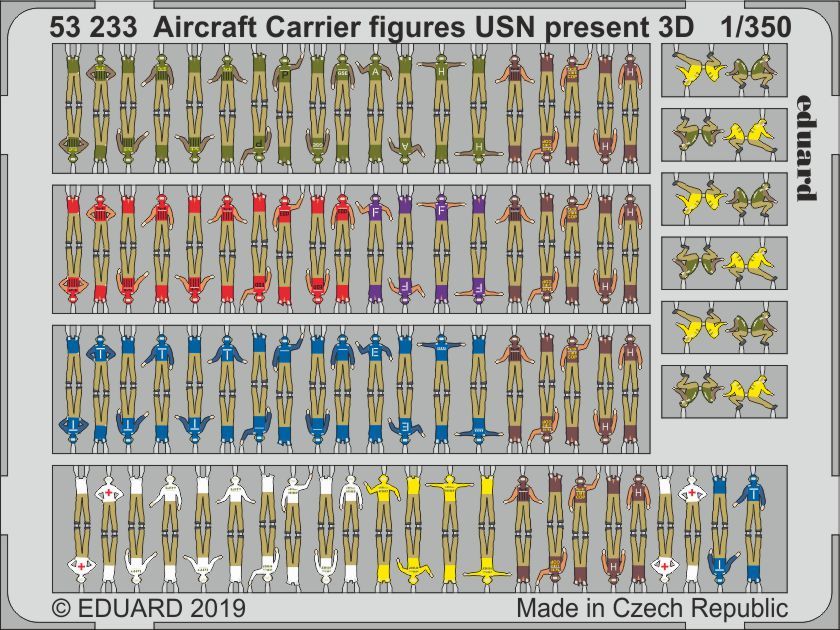 Eduard ED53233 Aircraft Carrier figures USN present 3D 1:350