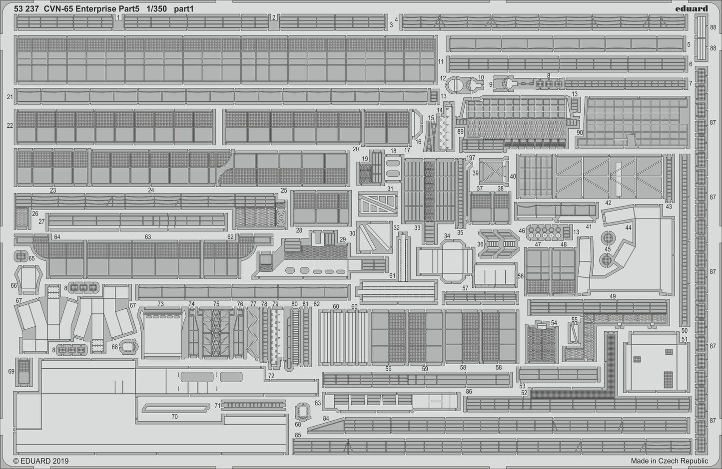 Eduard ED53237 1:350 CVN-65 Enterprise pt.5