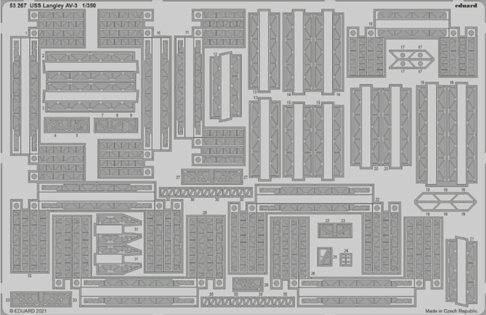 Eduard ED53267 USS Langley AV-3 1:350 2