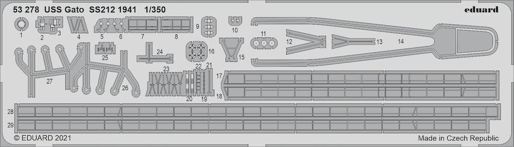 Eduard ED53278 1:350 USS Gato SS-212 1941