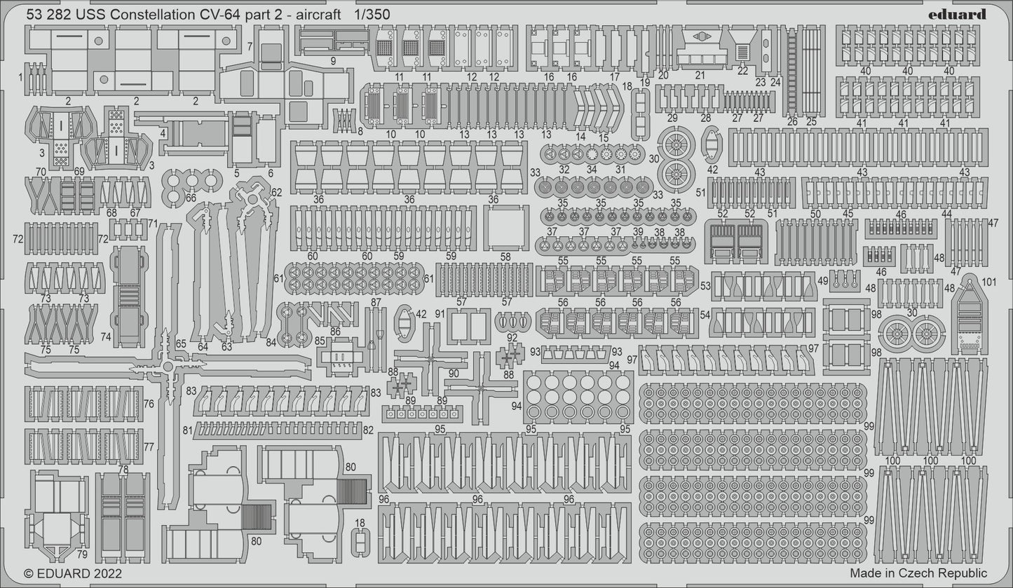 Eduard ED53282 1:350 USS Constellation CV-64 part 2