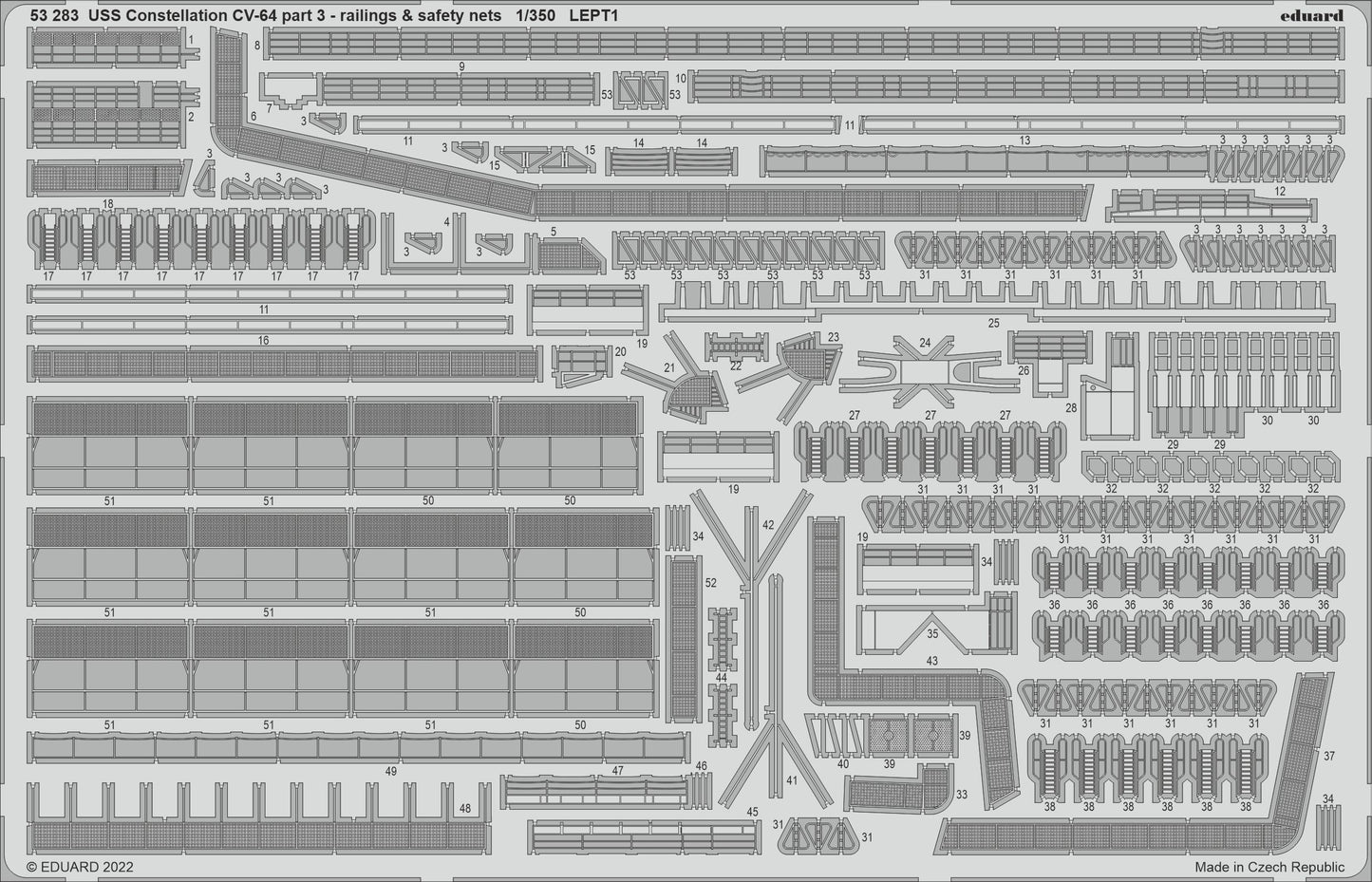 Eduard ED53283 1:350 USS Constellation CV-64 part 3