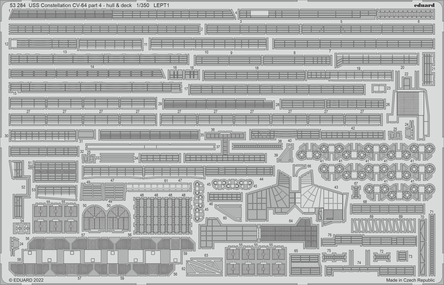 Eduard ED53284 1:350 USS Constellation CV-64 part 4