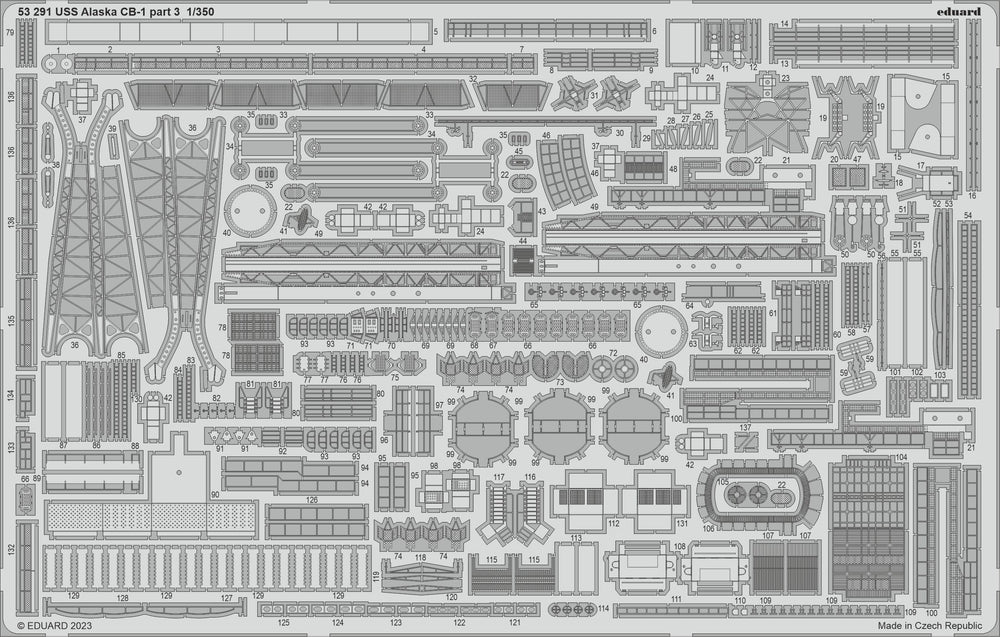 Eduard ED53291 1:350 USS Alaska CB-1 part 3
