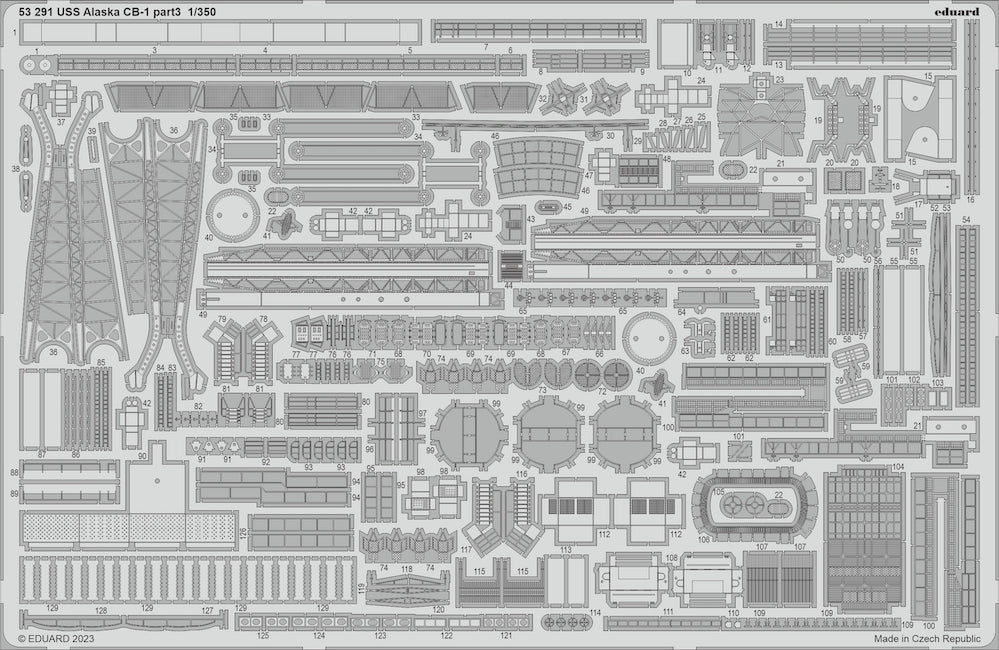 Eduard ED53291 1:350 USS Alaska CB-1 part 3