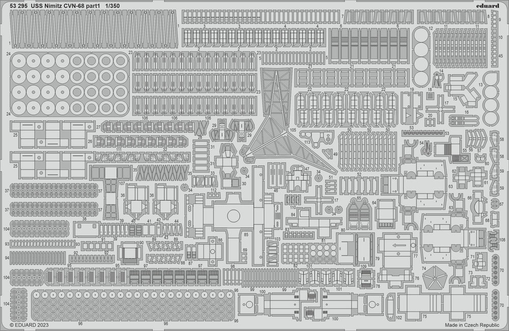 Eduard ED53295 1:350 USS Nimitz CVN-68 part 1