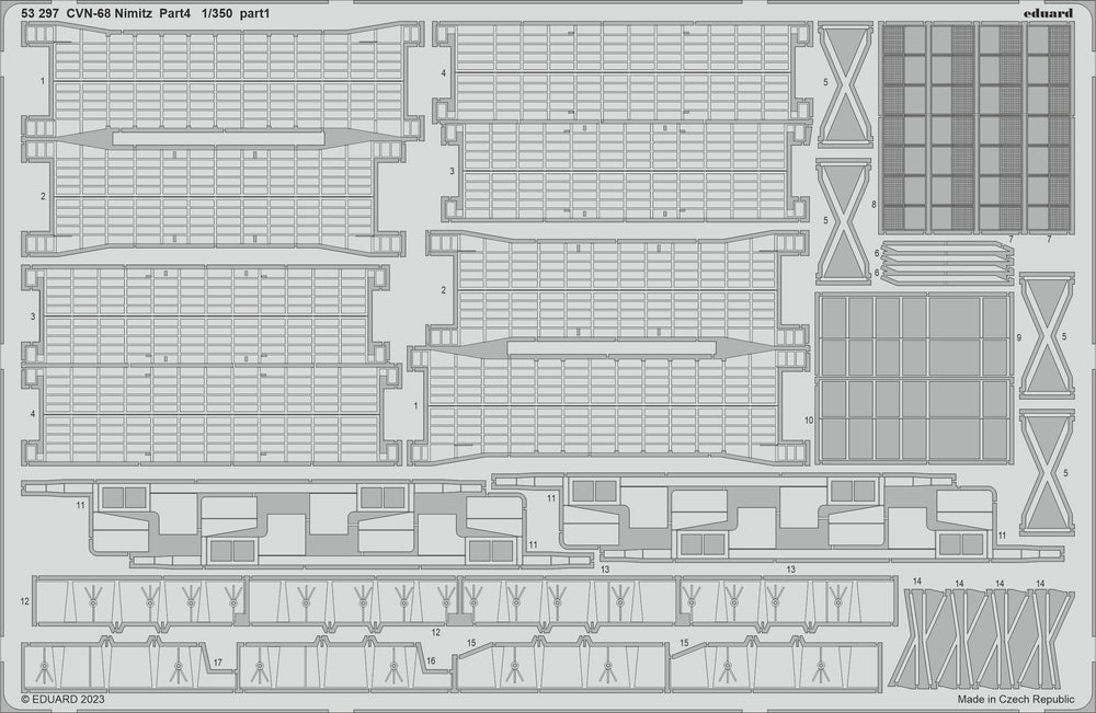 Eduard ED53297 1:350 USS Nimitz CVN-68 part 3