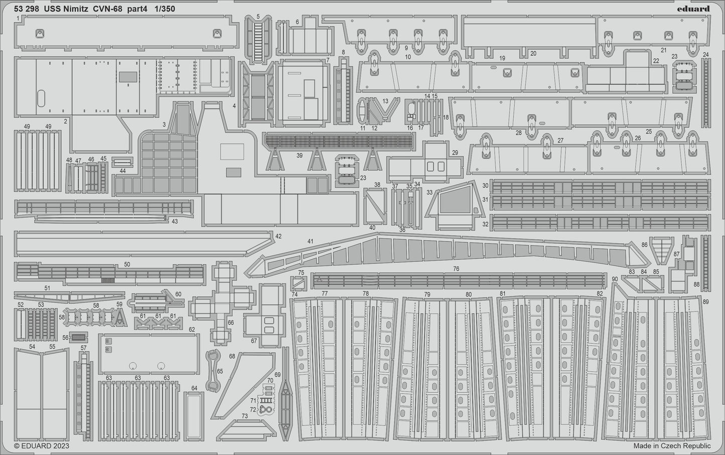 Eduard ED53298 1:350 USS Nimitz CVN-68 part 4
