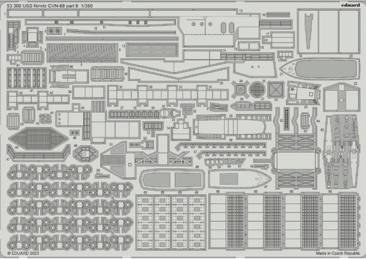 Eduard ED53300 1:350 USS Nimitz CVN-68 part 6