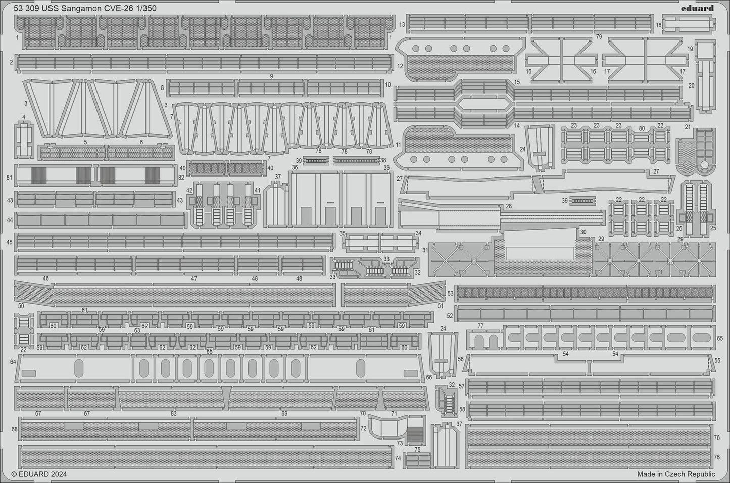 Eduard ED53309 USS Sangamon CVE-26 1:350