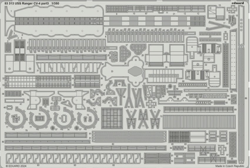 Eduard ED53313 USS Ranger CV-4 part 3 1:350
