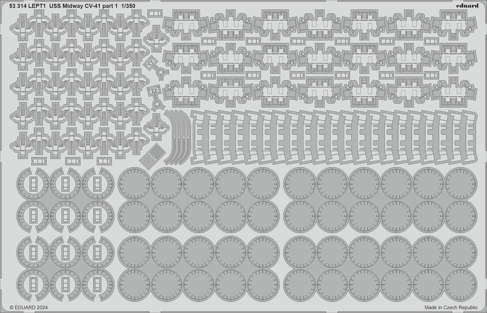 Eduard ED53314 USS Midway CV-41 part 1 1:350