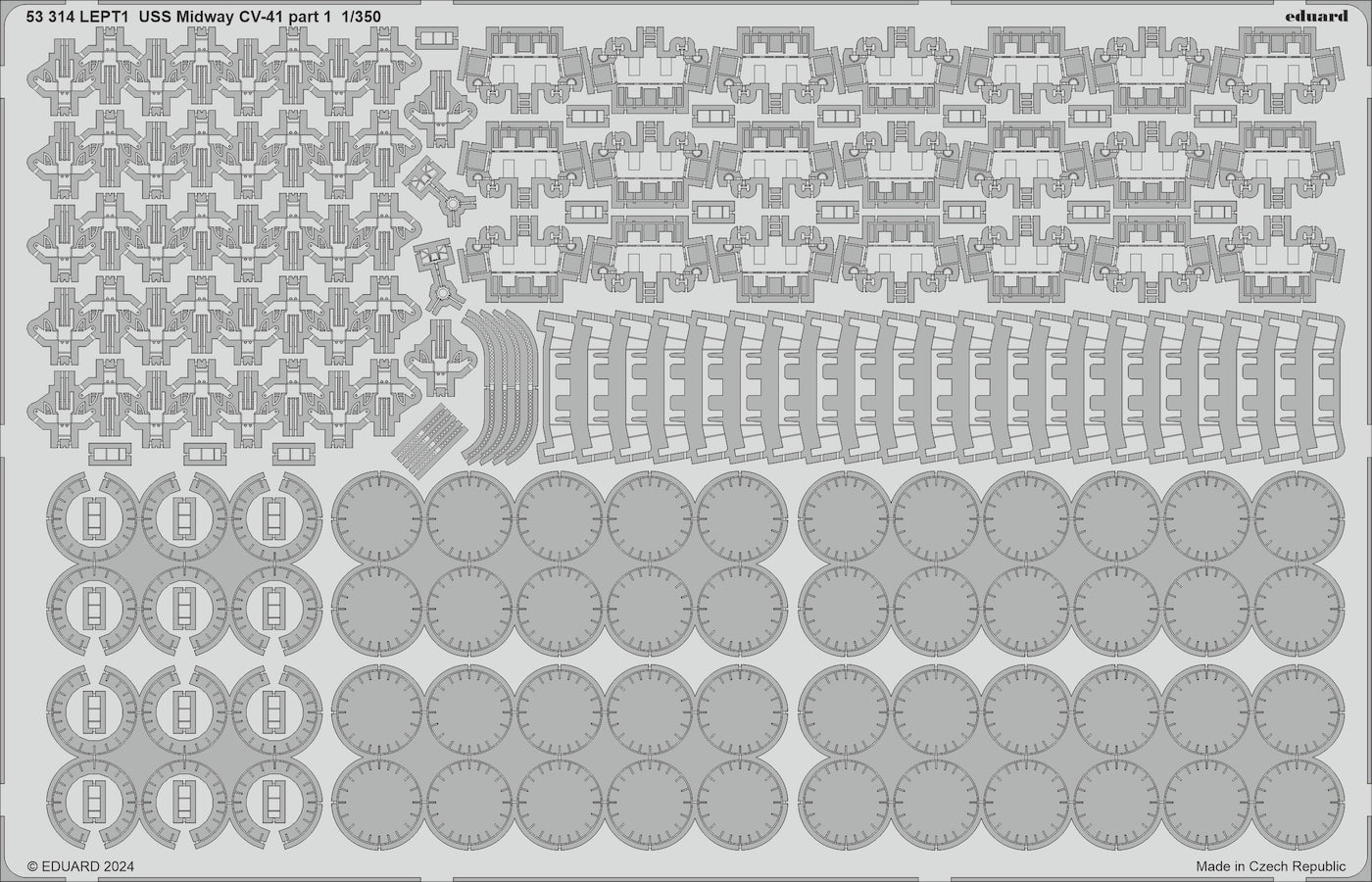 Eduard ED53314 USS Midway CV-41 part 1 1:350