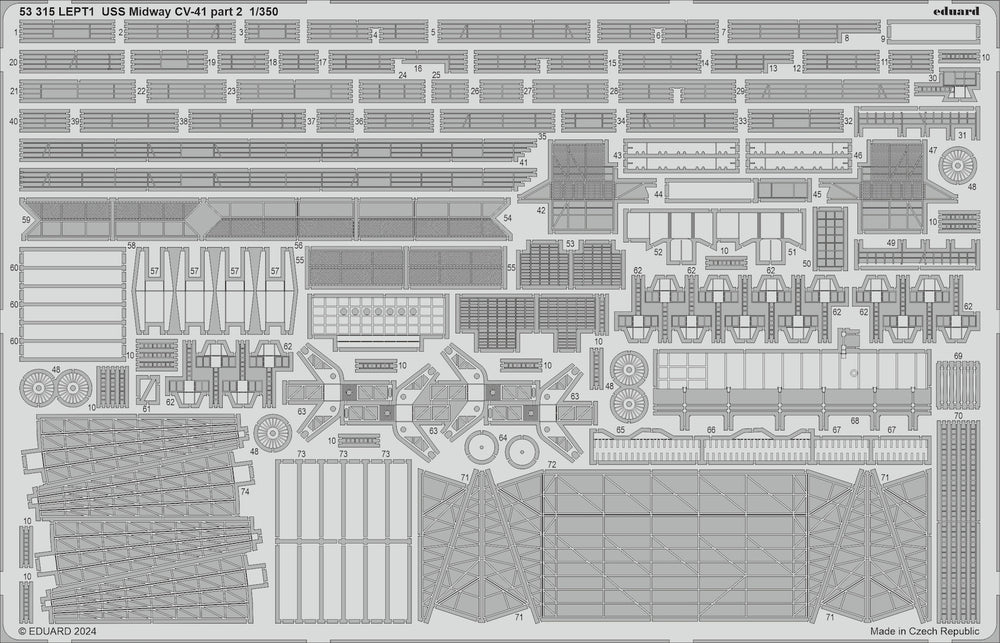 Eduard ED53315 USS Midway CV-41 part 2 1:350