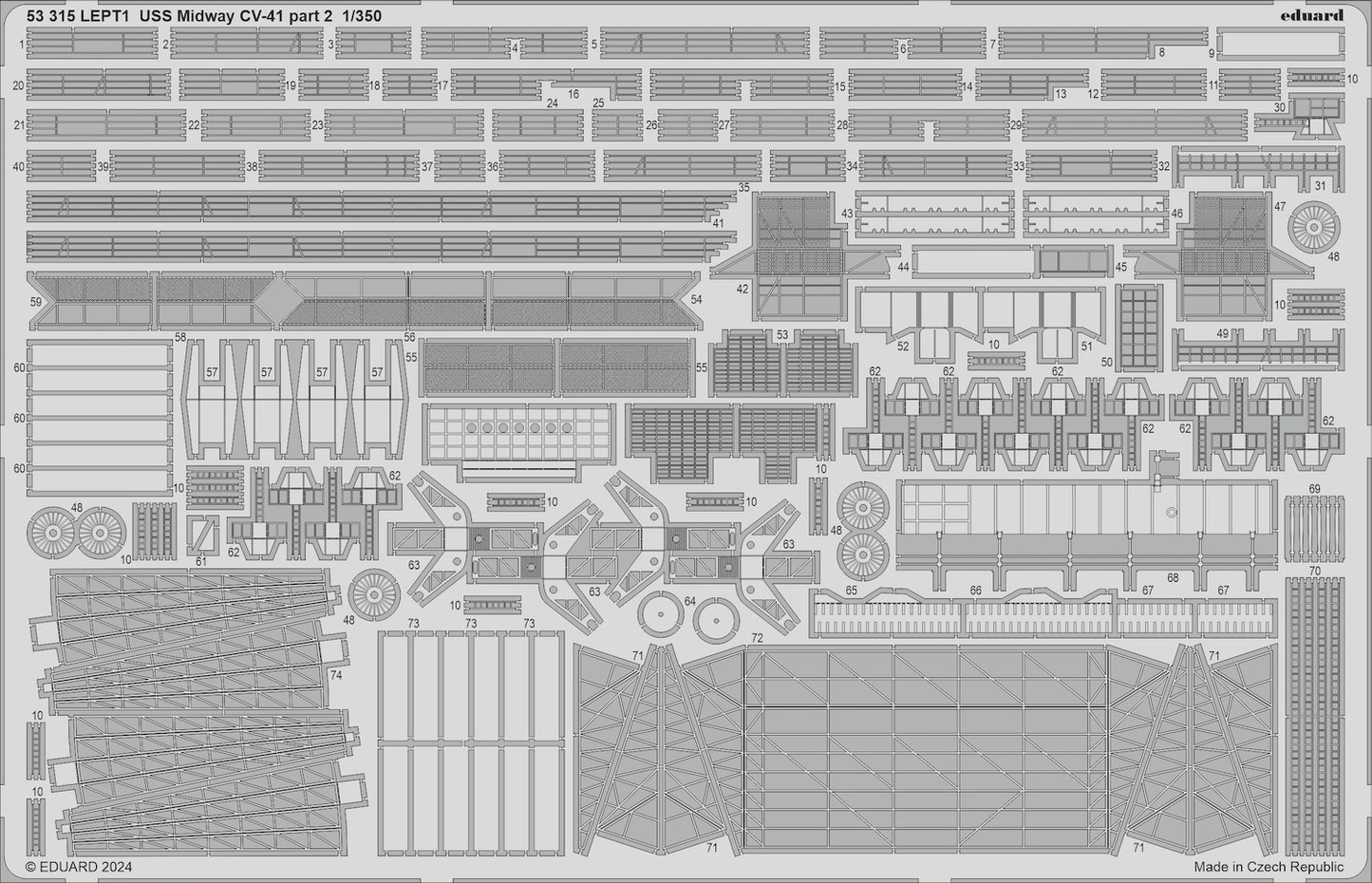 Eduard ED53315 USS Midway CV-41 part 2 1:350