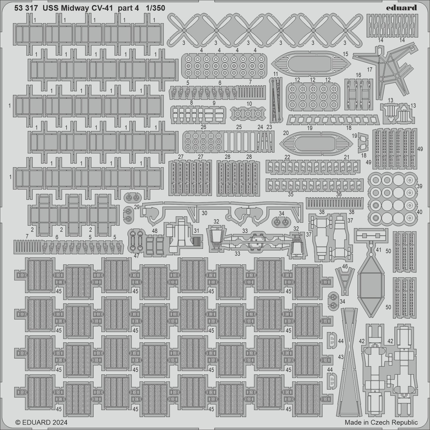 Eduard ED53317 USS Midway CV-41 part 4 1:350