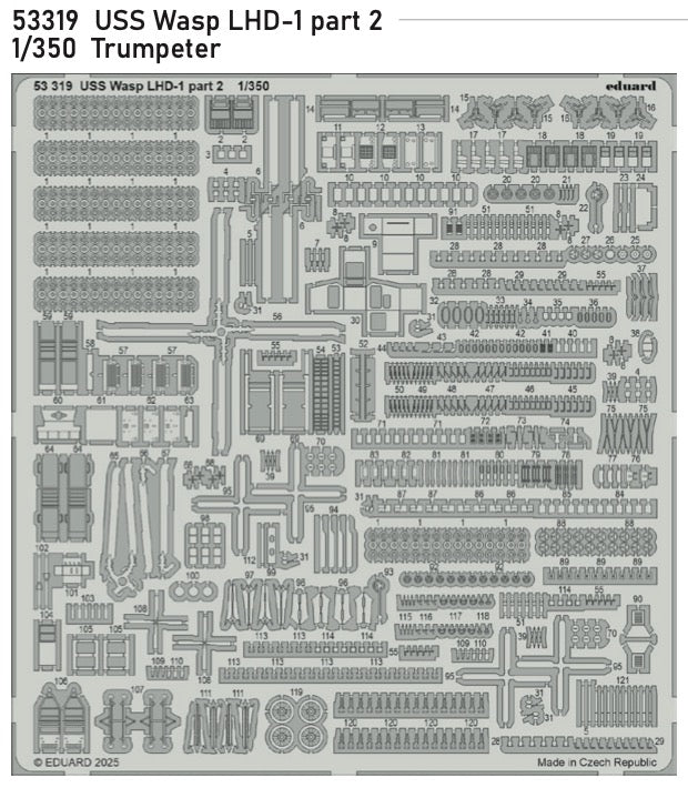 Eduard ED53319 USS Wasp LHD-1 part 2 1:350