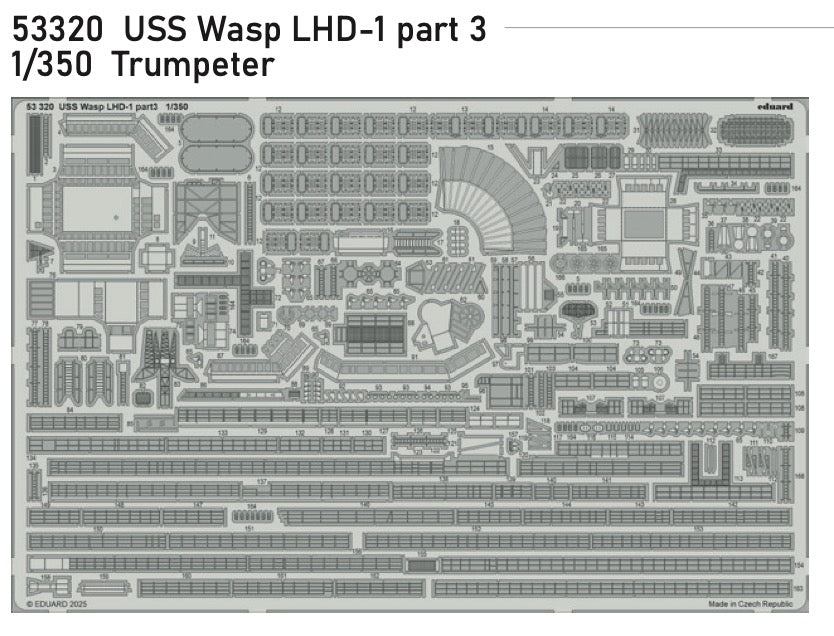 Eduard ED53320 USS Wasp LHD-1 part 3 1:350
