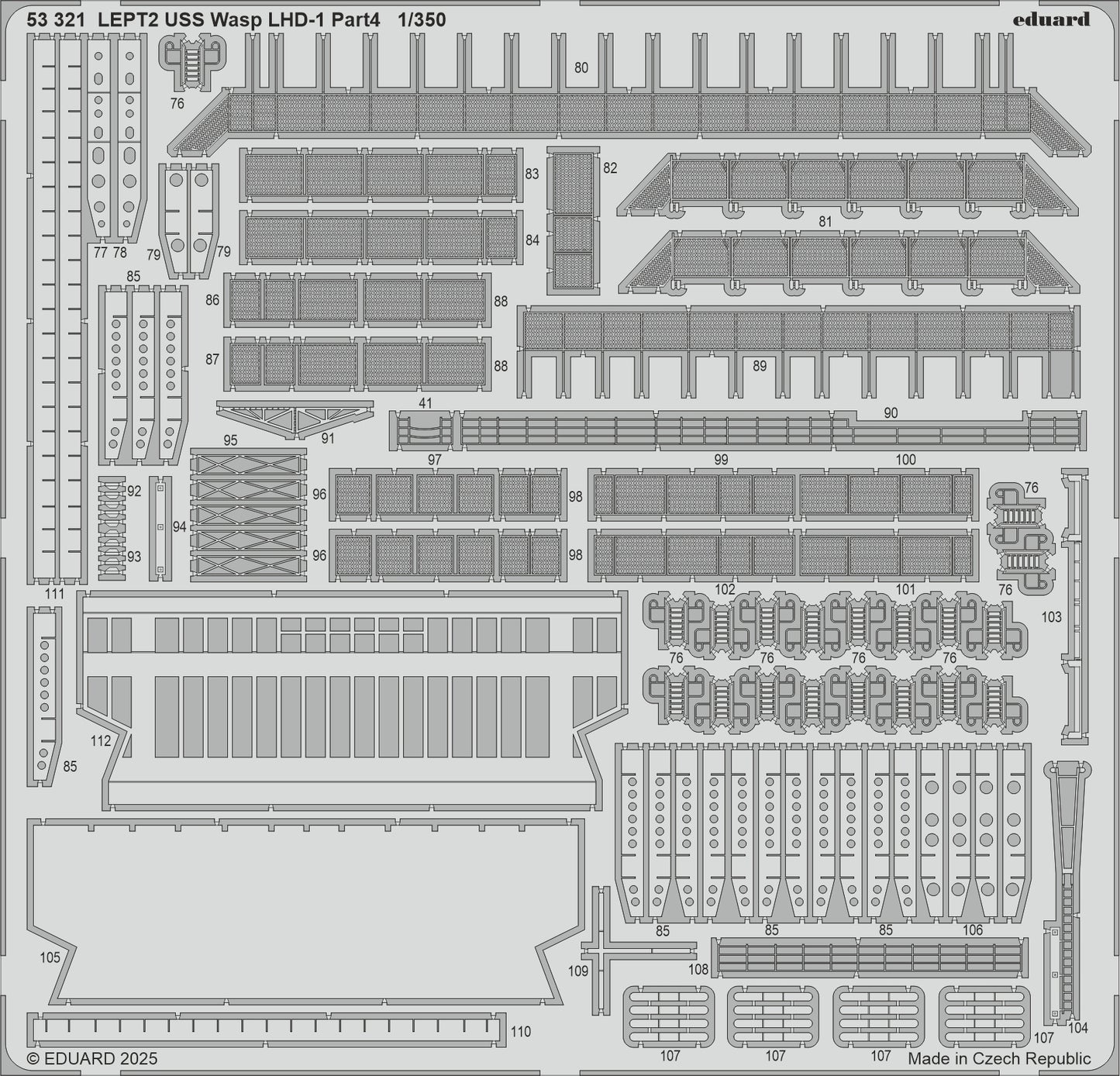 Eduard ED53321 USS Wasp LHD-1 part 4 1:350