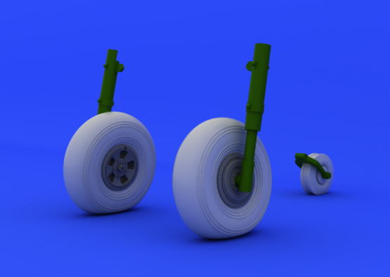 Eduard Brassin ED624001 1:24 Hawker Typhoon Mk.Ib wheels with Wtd tyre effect