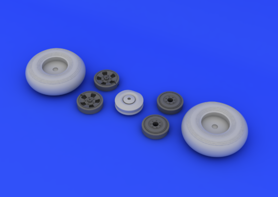 Eduard Brassin ED624001 1:24 Hawker Typhoon Mk.Ib wheels with Wtd tyre effect